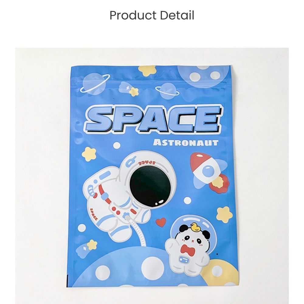 Cute Space Theme Surprise Blind Ziplock Gift Bag for Birthday Students Gift Packaging
