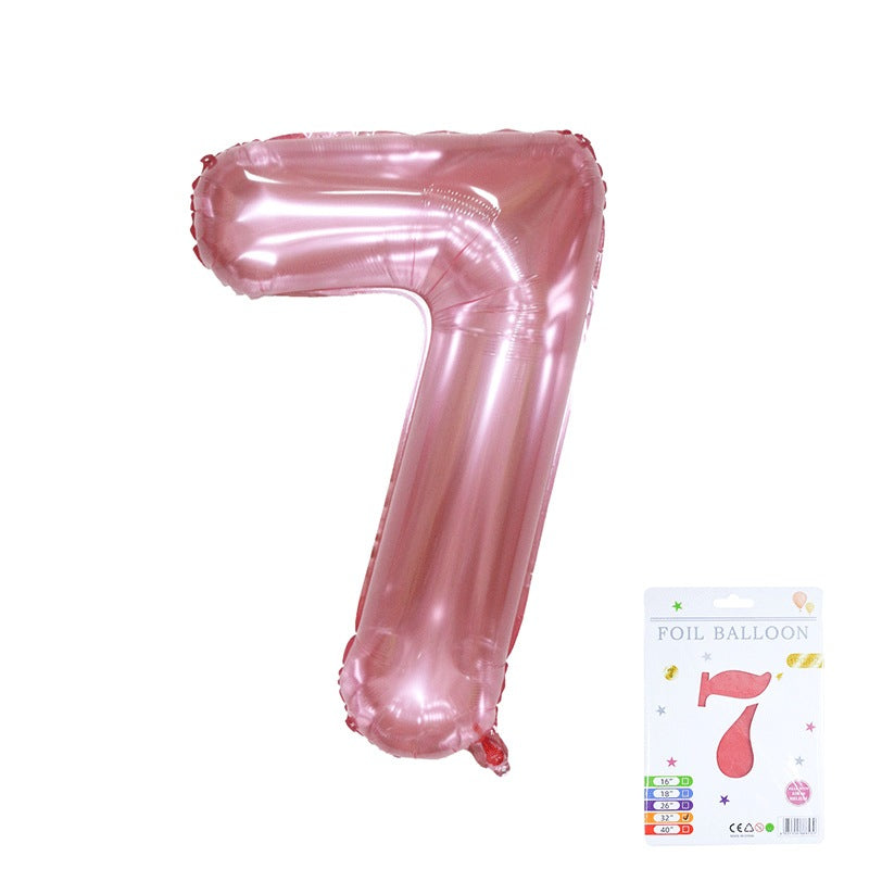 All 32inch Number Balloon No Helium 32 inch Number Balloon