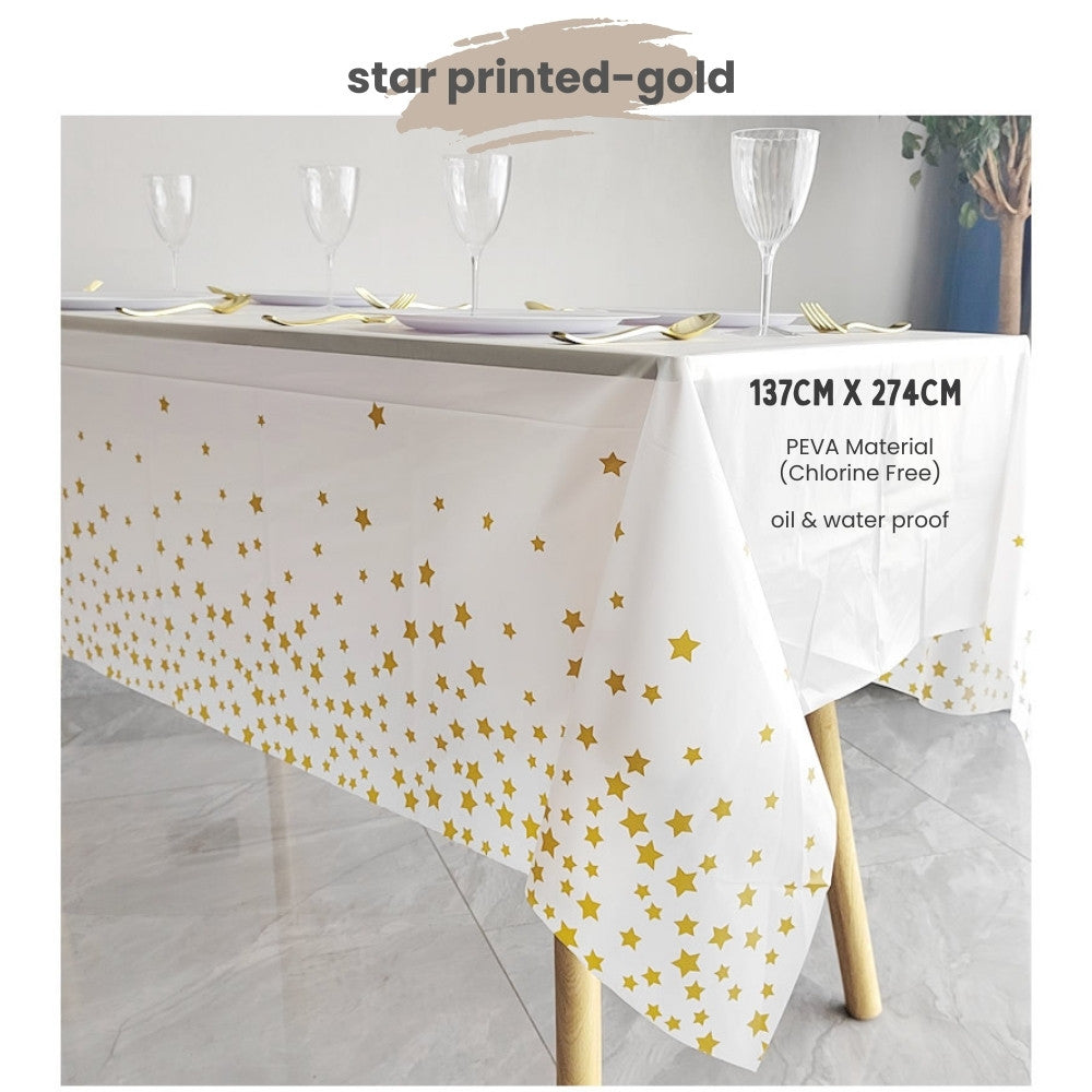 Disposable table cloth Waterproof table cover for birthday party wedding events