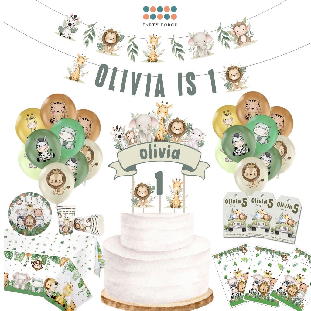 Animal Safari theme party balloon for Happy birthday Party Decoration