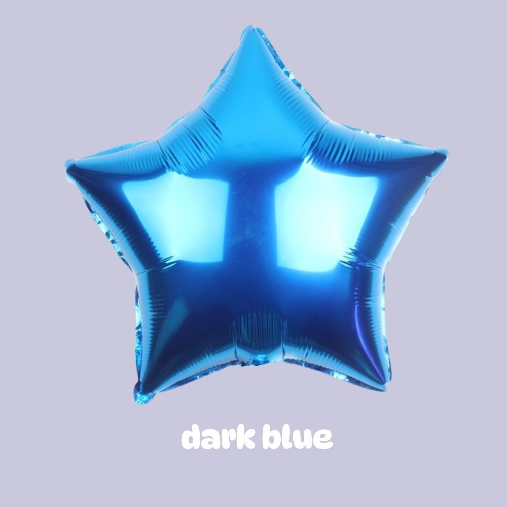 Individual Helium Inflated Heart Balloon Star Balloon