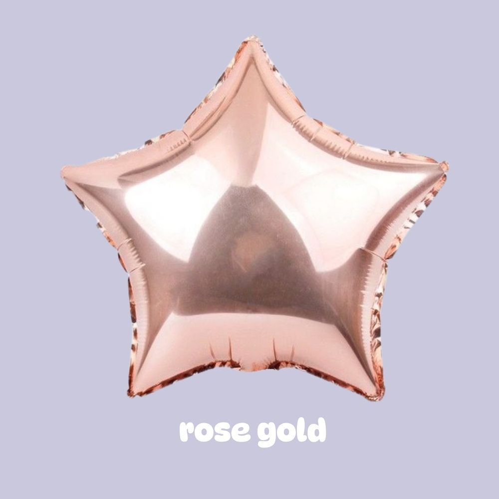 Individual Helium Inflated Heart Balloon Star Balloon