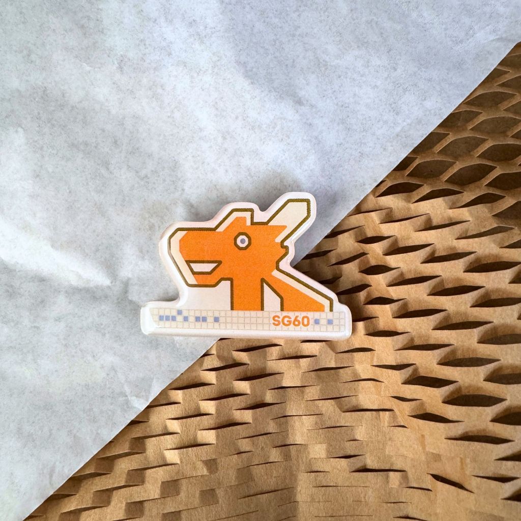 SG60 Singapore National day Decoration Limited Edition Acrylic Pin Merlion x Dragon Playground Magic