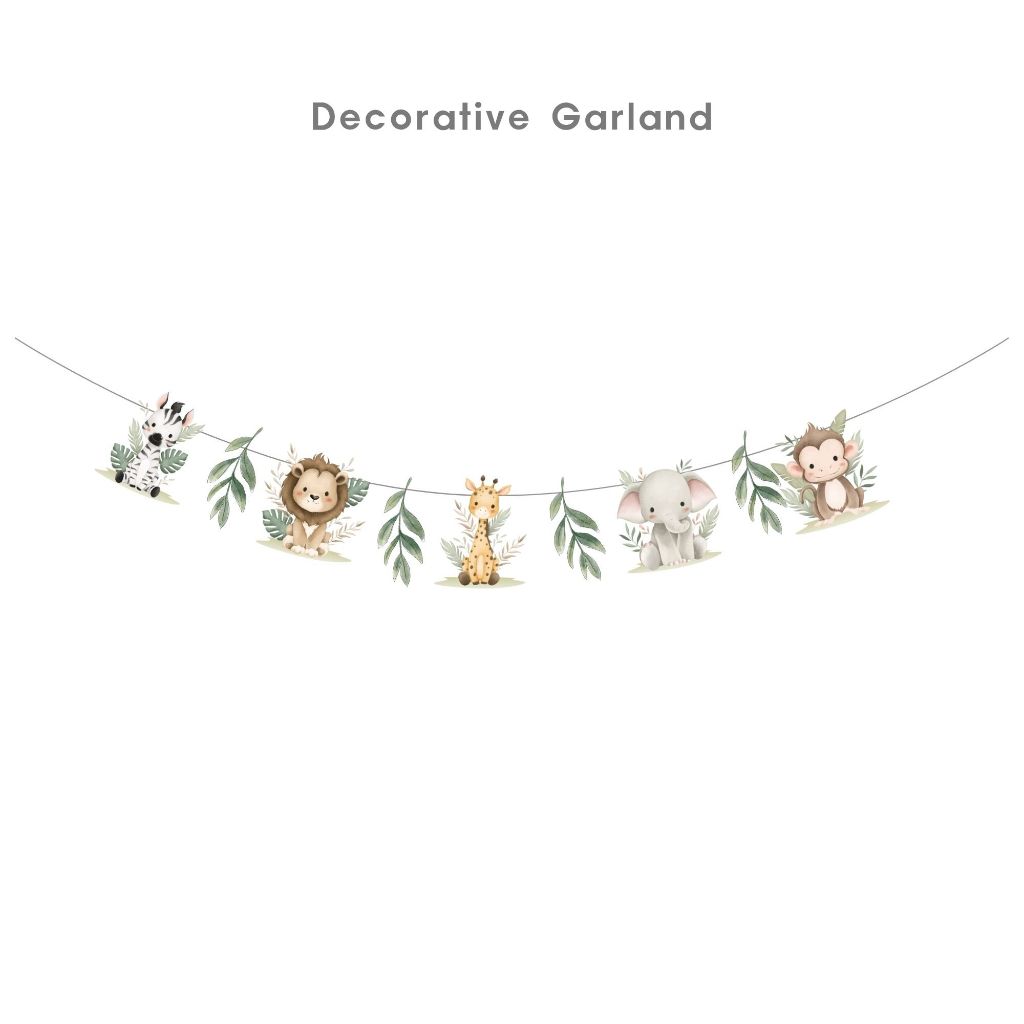 Animal Safari theme party balloon for Happy birthday Party Decoration