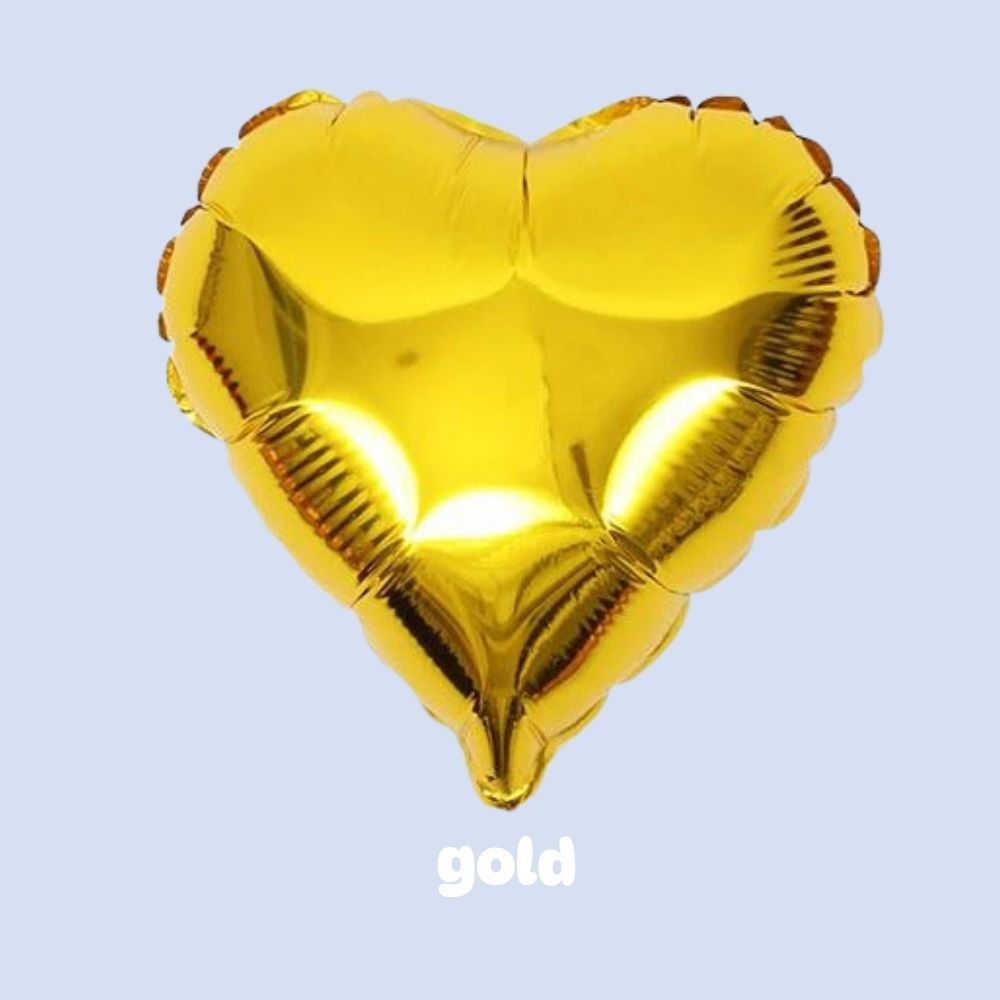 Individual Helium Inflated Heart Balloon Star Balloon