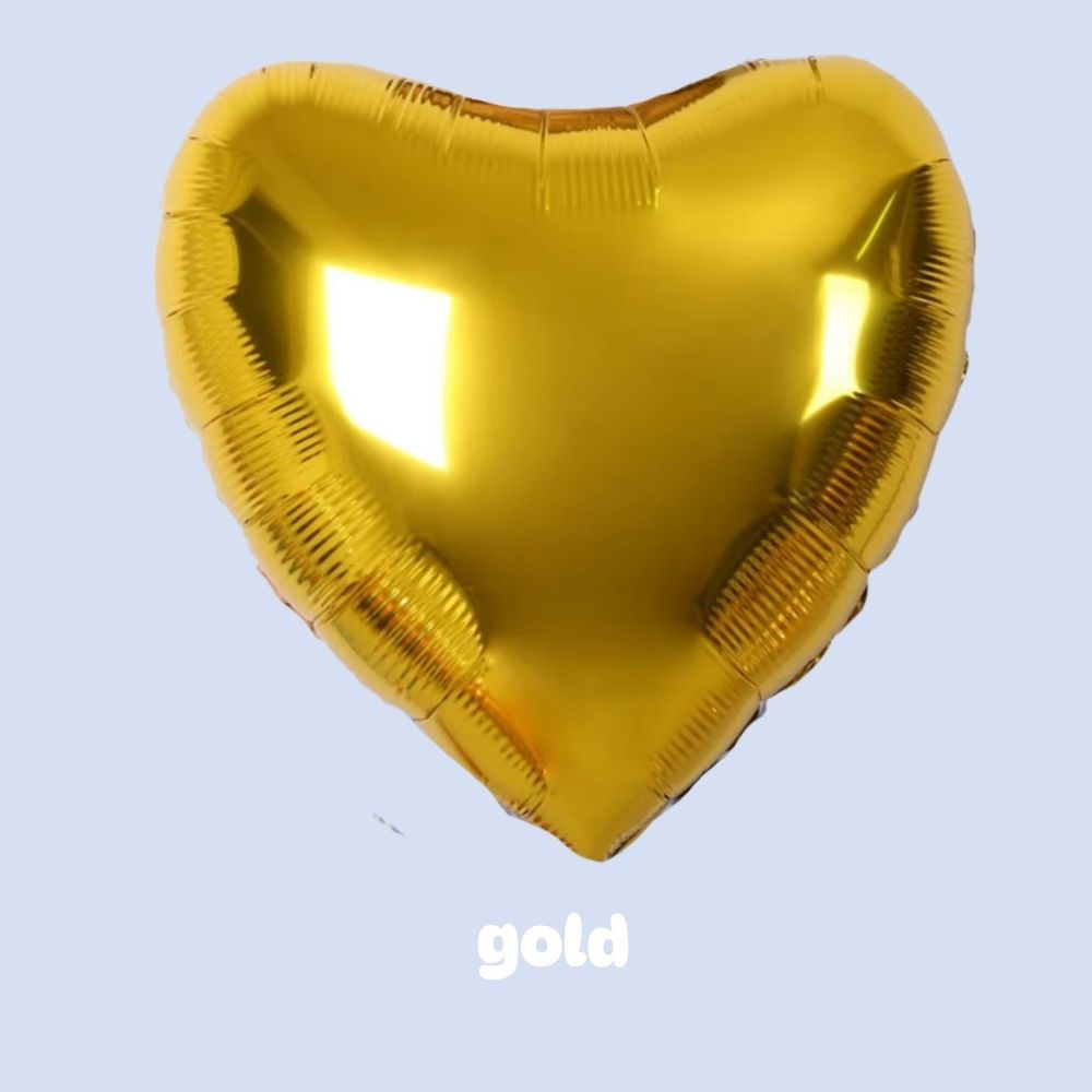 Individual Helium Inflated Heart Balloon Star Balloon