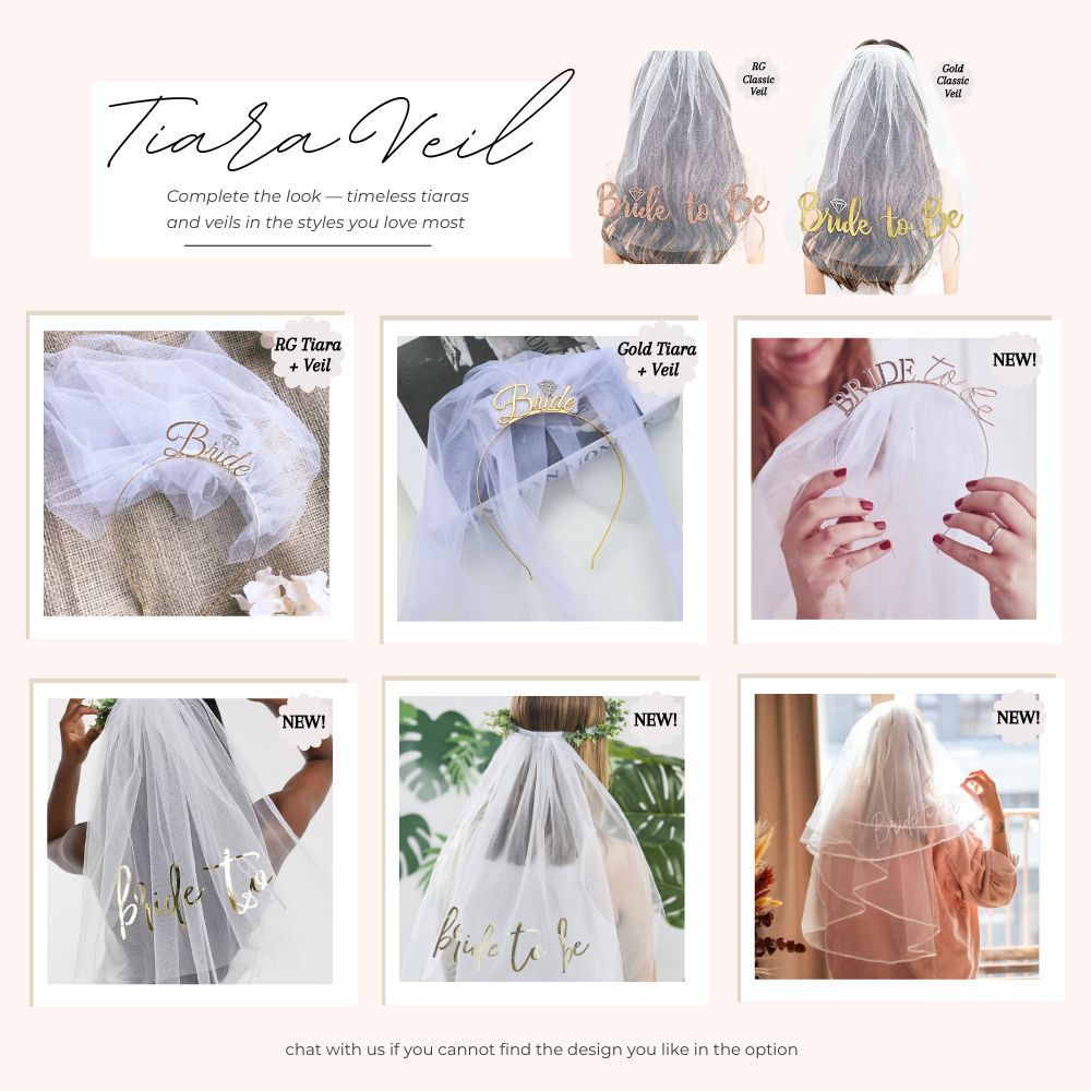 Bride to be Sash Tiara Veil Robe Bridal Shower Balloon Hen Party Bachelorette Party