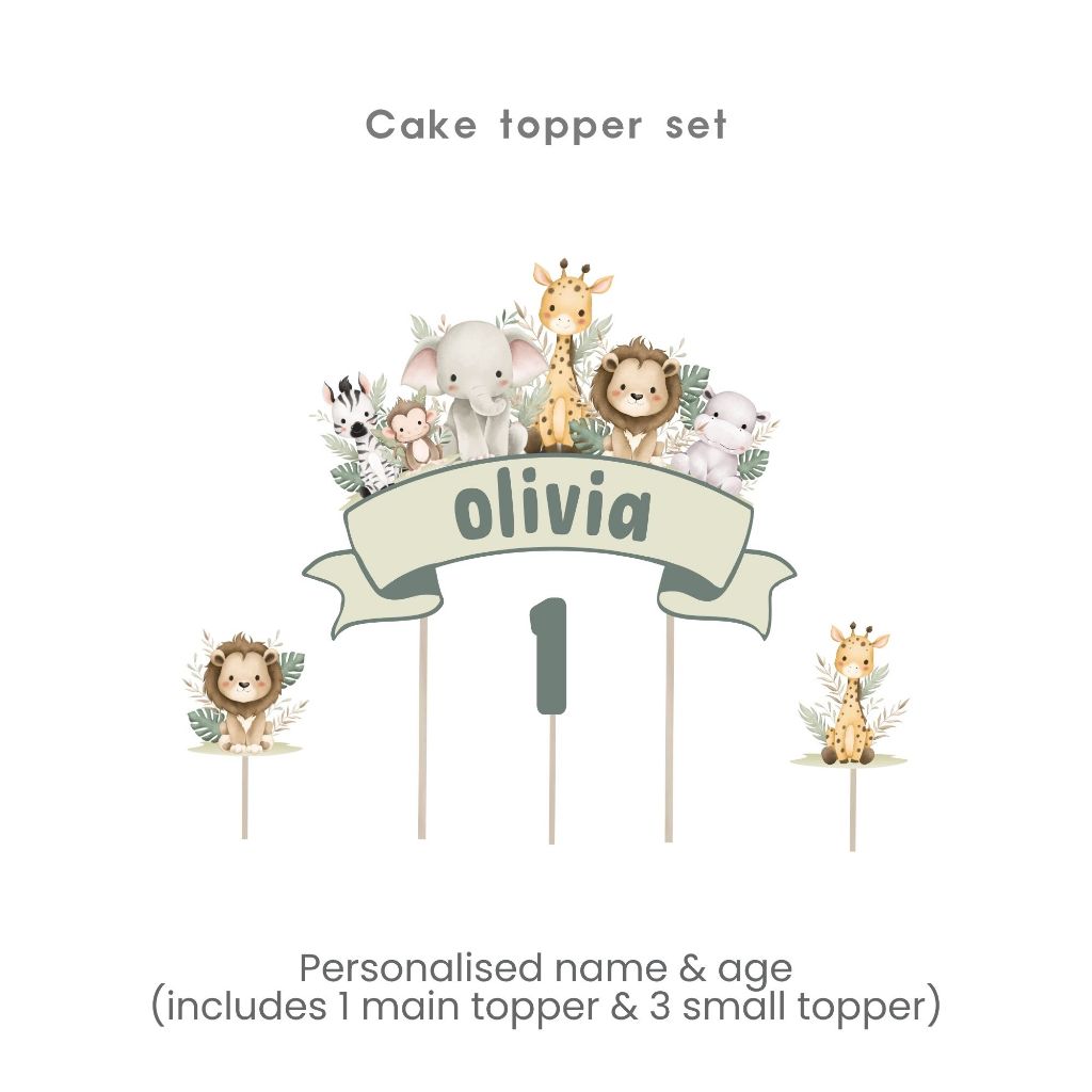 Animal Safari theme party balloon for Happy birthday Party Decoration