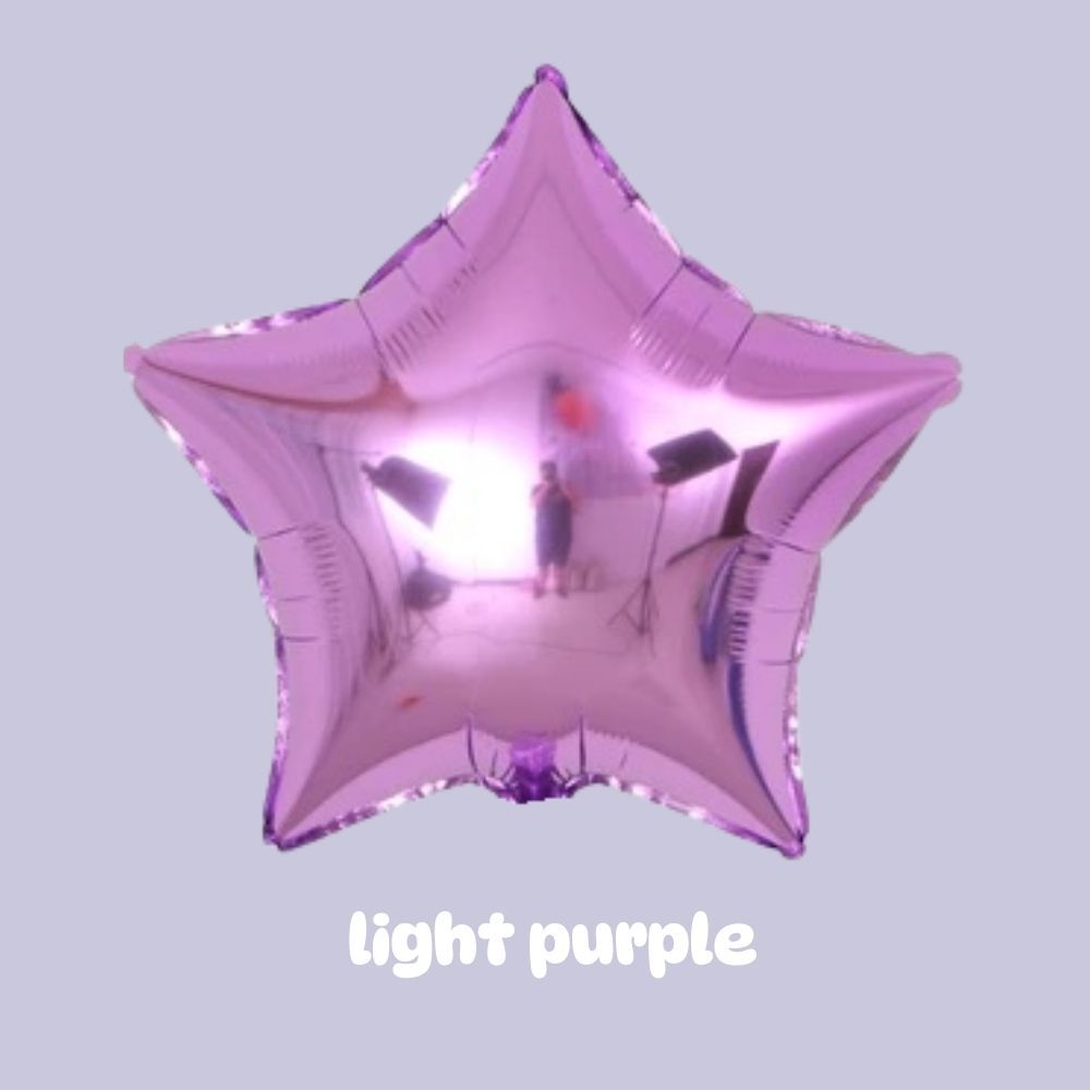 Individual Helium Inflated Heart Balloon Star Balloon