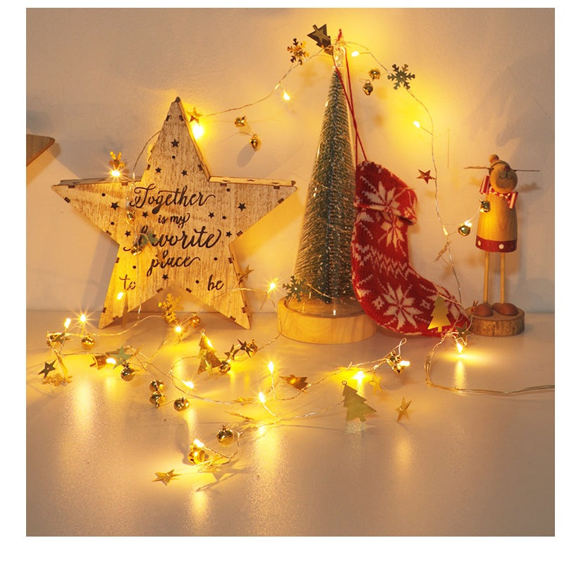 Gold Tree Star Chritmas Light for Christmas Party Christmas Tree