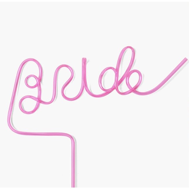 Creative Bride Plastic Straws for Hen Party Wedding Party