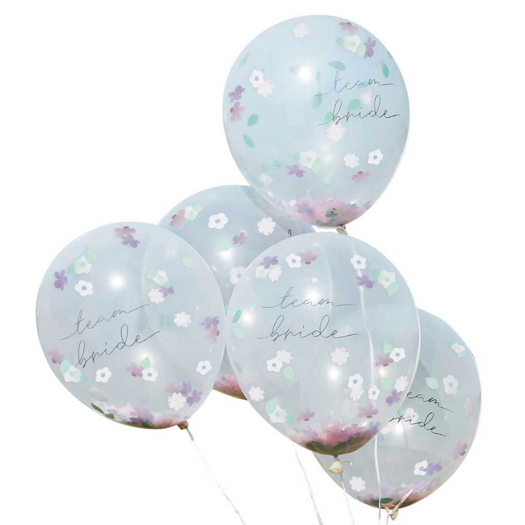 Team Bride Floral Balloon for Hen Parties Events Decoration