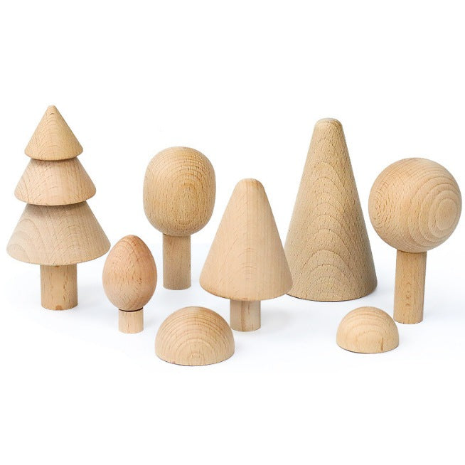 Large Wooden Rainbow Bricks and Other Montesorri Toys for Kids