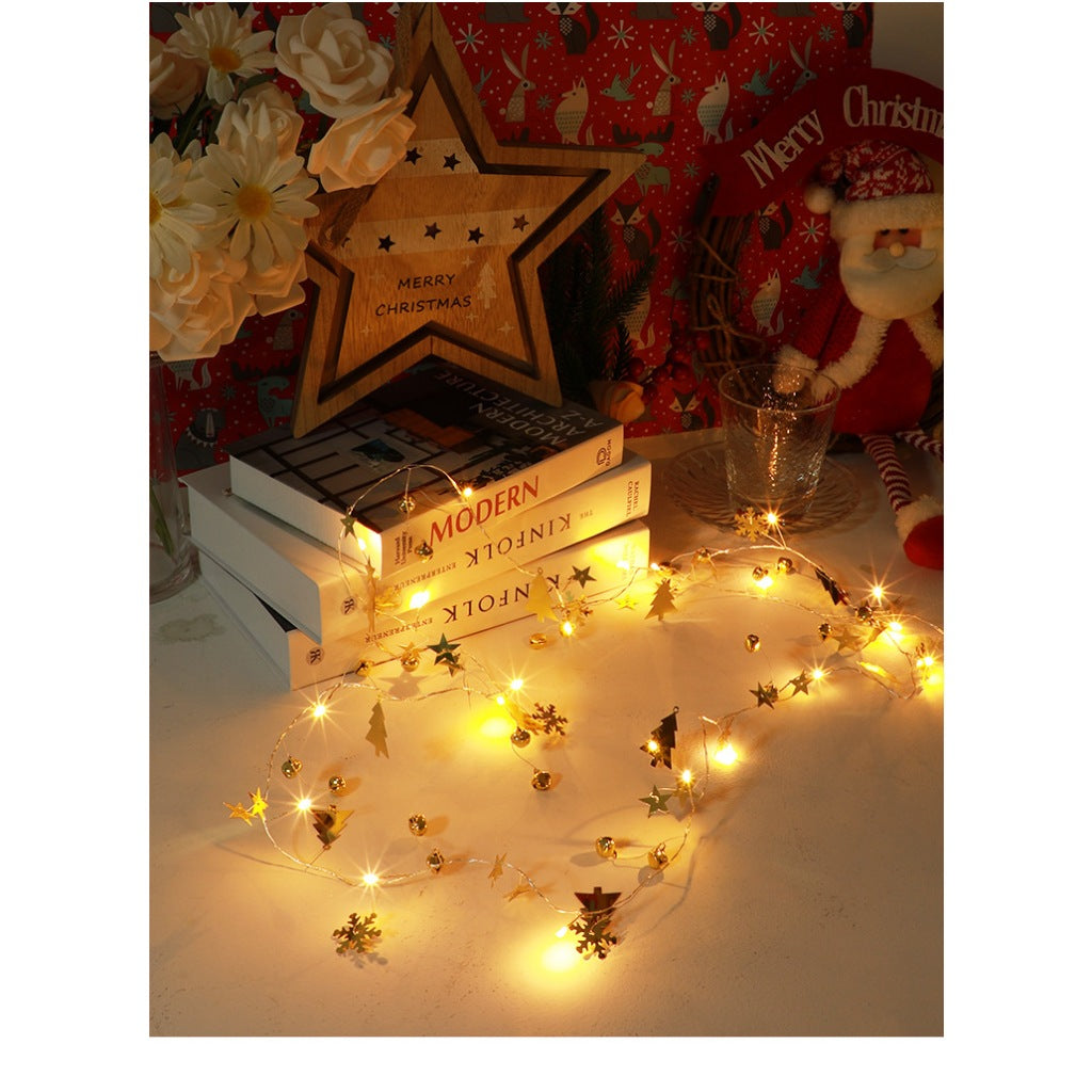 Gold Tree Star Chritmas Light for Christmas Party Christmas Tree