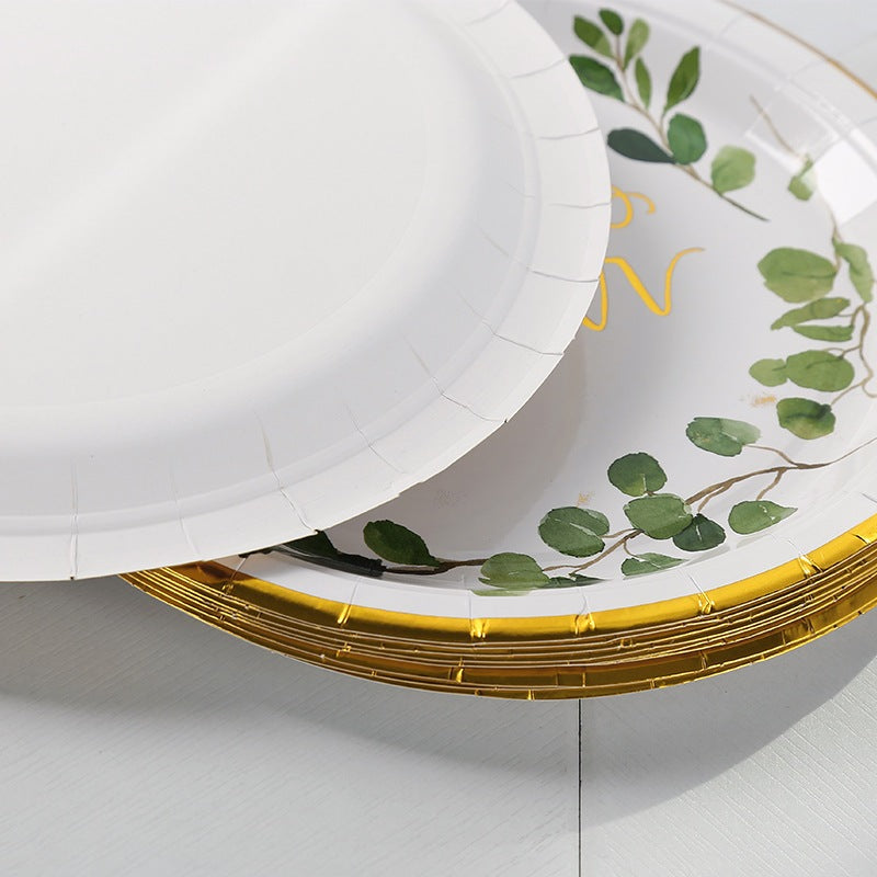 Botanical Bridal Shower Tableware for for Wedding Party Celebration Event