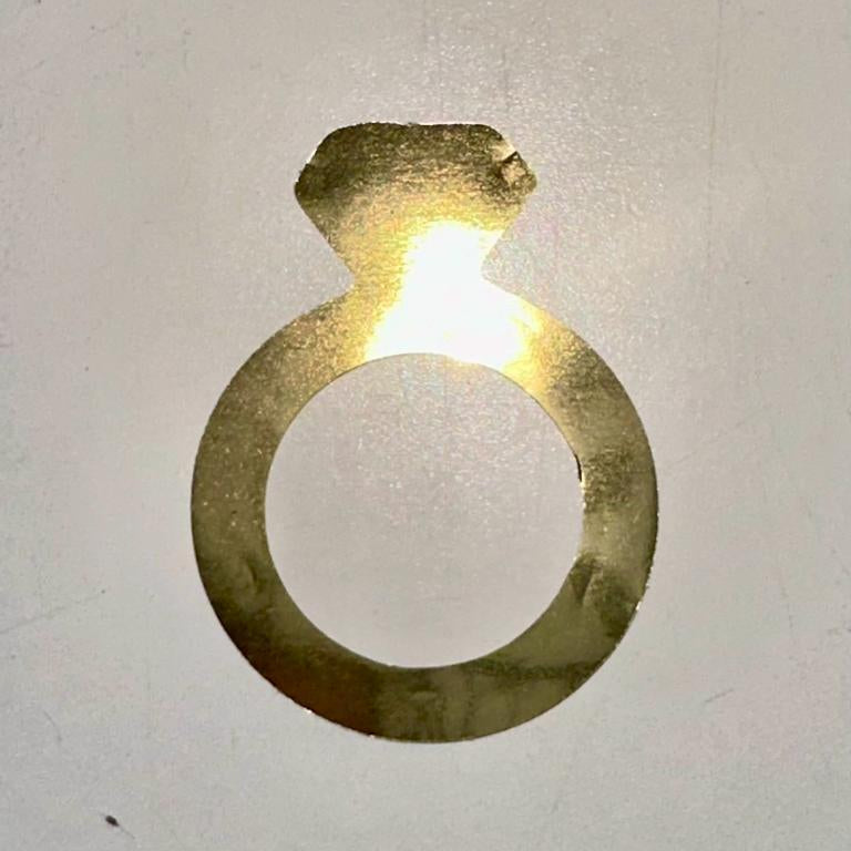 Gold Ring Confetti Transparent Balloon for Hens Parties Events Decoration