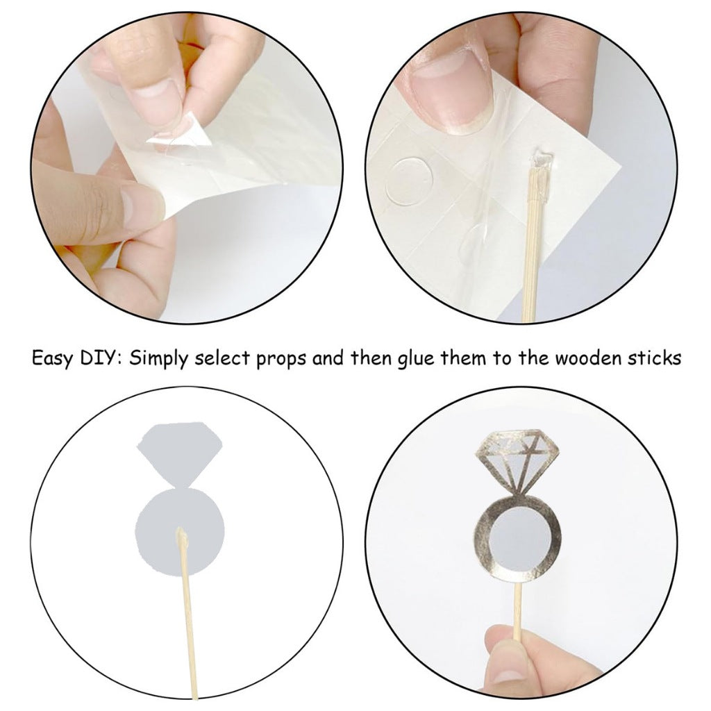 New Premium Gold Bride To Be Photo Props for Party Celebration Event