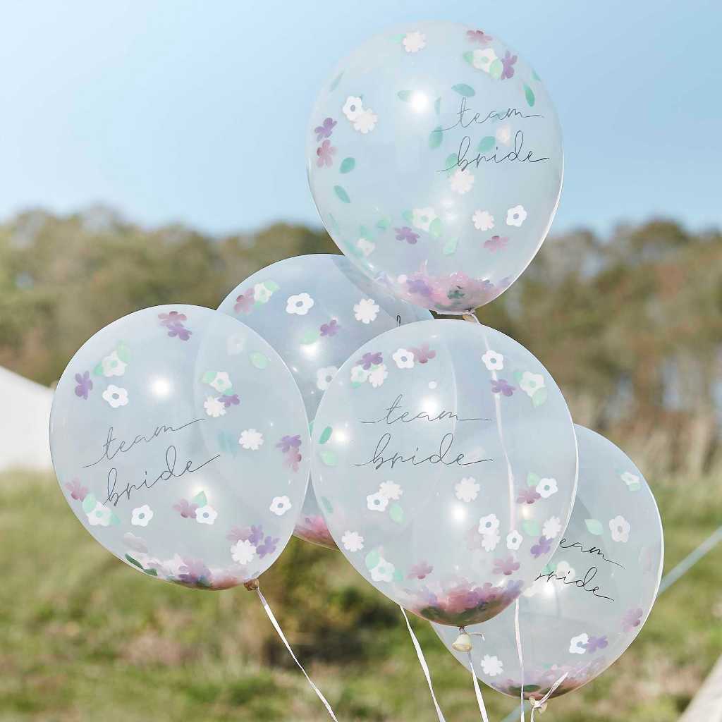 Team Bride Floral Balloon for Hen Parties Events Decoration