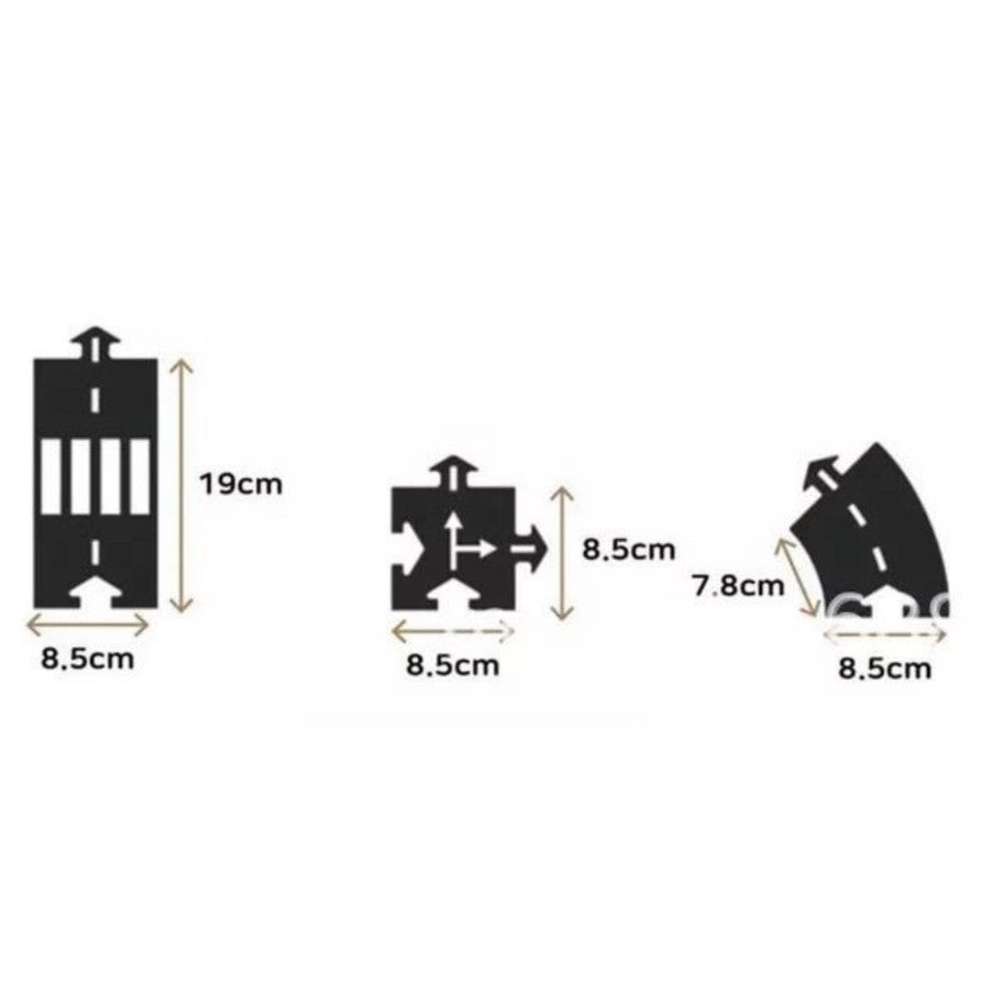 PVC Track Puzzle Set Toys Car Highway Building Modeling Plastic Kindergarten Toys