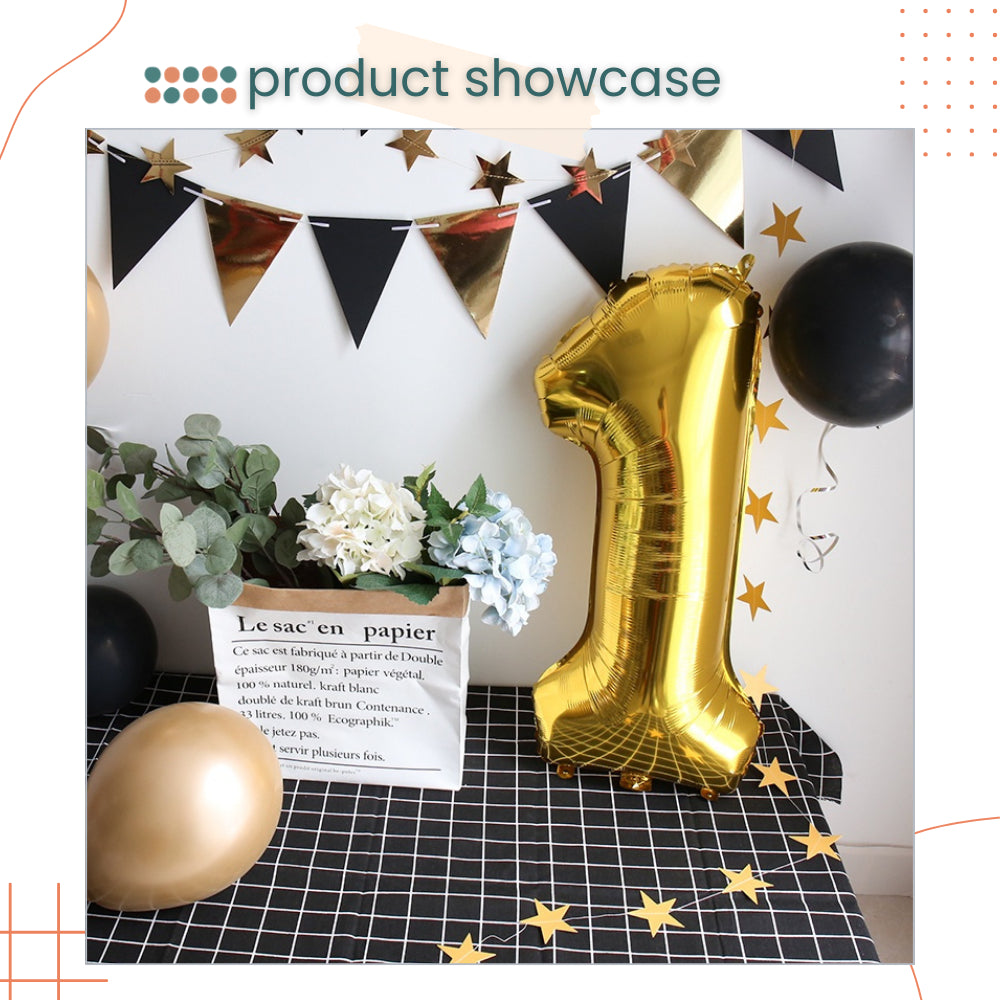 All 32inch Number Balloon No Helium 32 inch Number Balloon