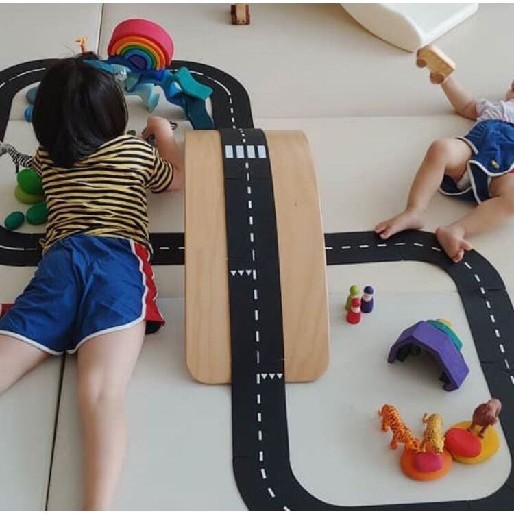 PVC Track Puzzle Set Toys Car Highway Building Modeling Plastic Kindergarten Toys