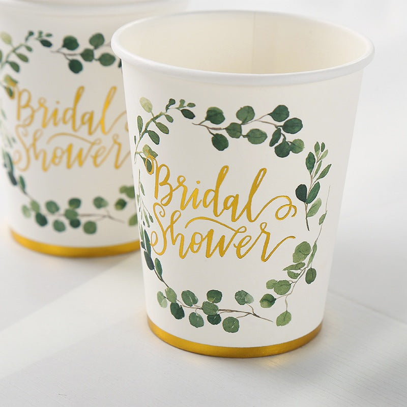 Botanical Bridal Shower Tableware for for Wedding Party Celebration Event