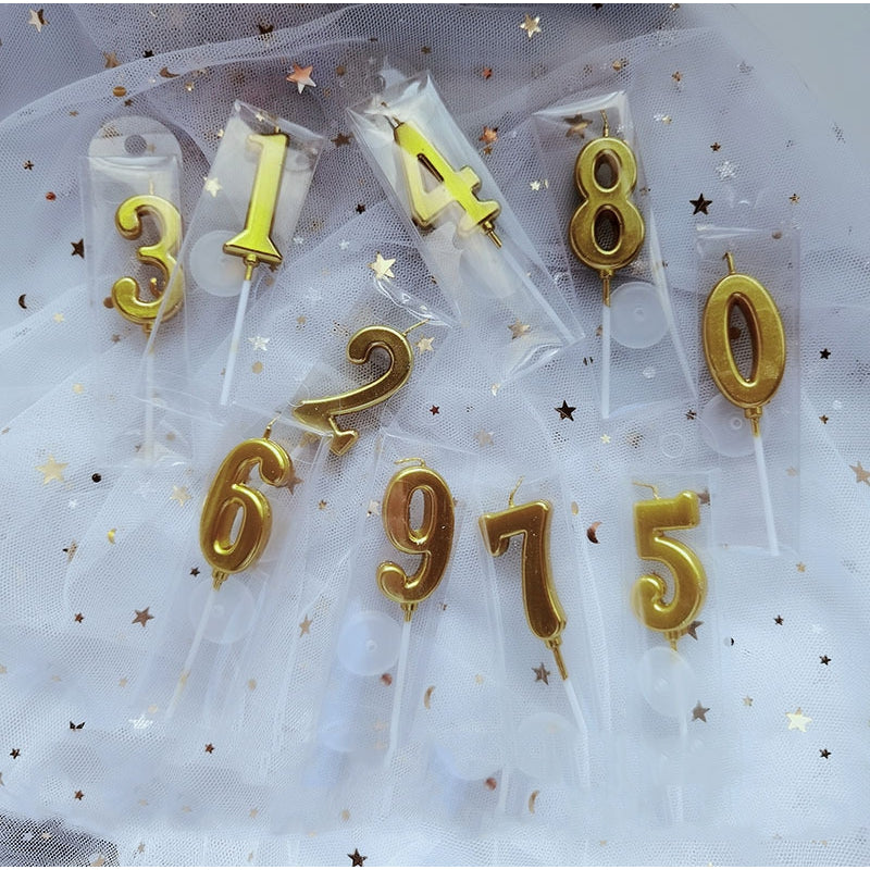 Premium Number Candle Fancy Glitter Happy birthday Candle