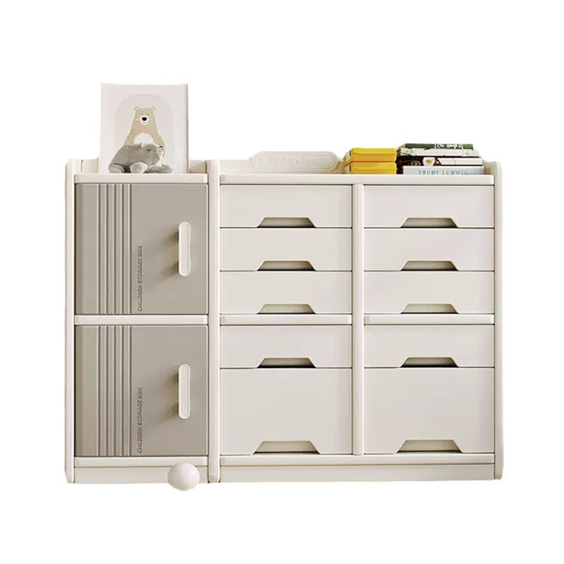 Modern style Children's Toy Storage Shelf Cabinet Drawer set Room Organizer Box Locker