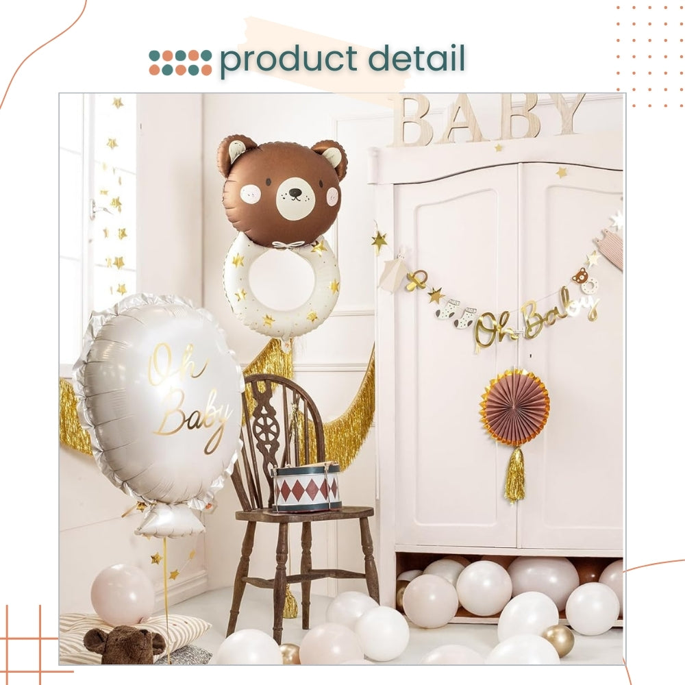 Premium Baby Shower Foil Balloon Nursery Decoration