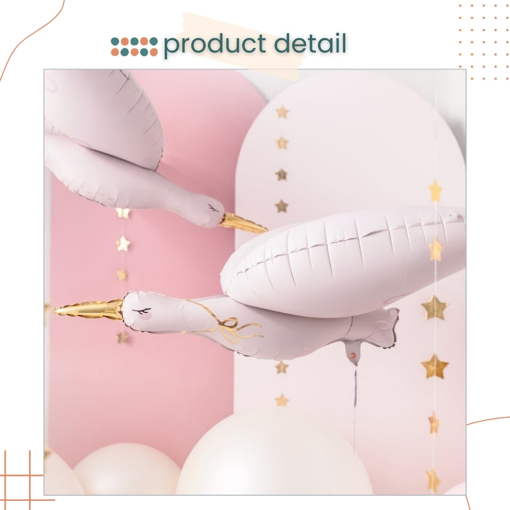 Premium Matt Finishing Goodnight moon Pink Mouse Rabbit Crane Foil balloon for birthday party decoration