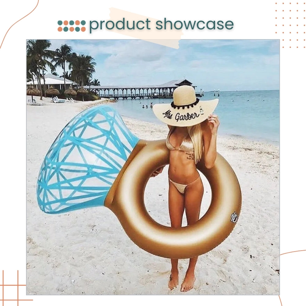 Giant Diamond Ring Balloon Float for Wedding Proposal Bridal Shower Hen Party