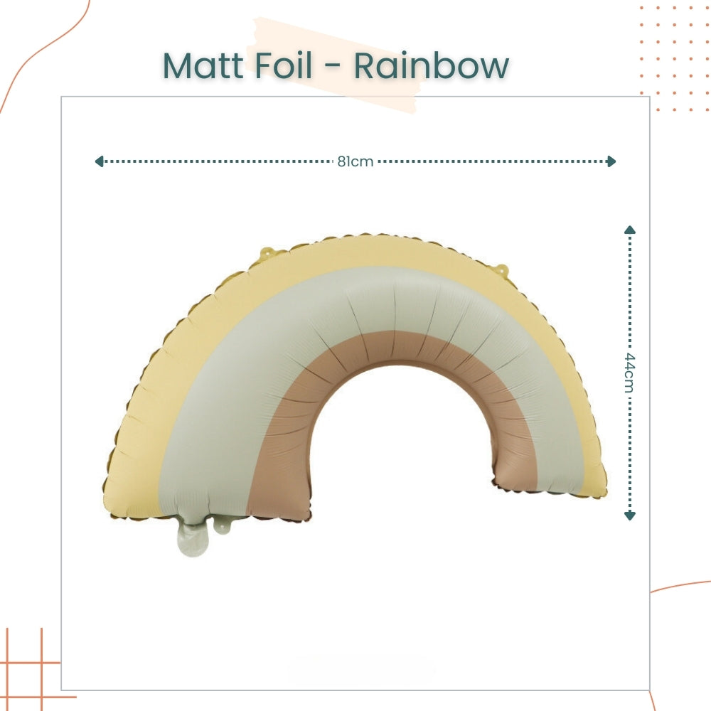 Premium Matt Finishing Airplane Car Rainbow Bear foil balloon for Birthday Decoration