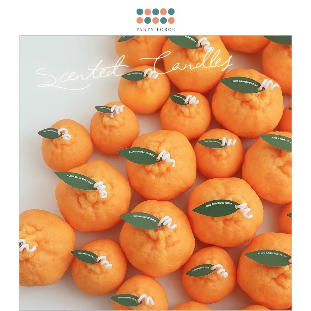 Orange Scented Candle Creative Ornaments for Living Home Birthday Gift
