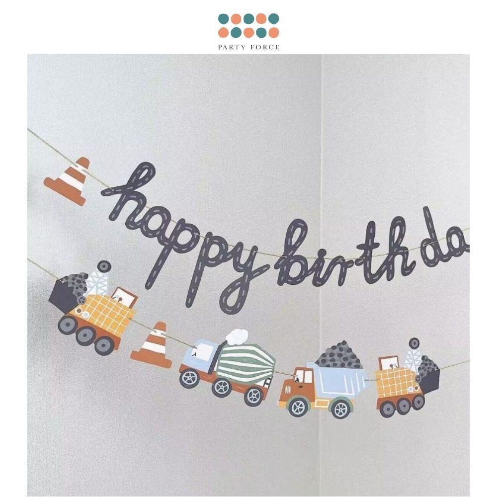 Car Theme HBD Banner for Birthday Parties Decoration