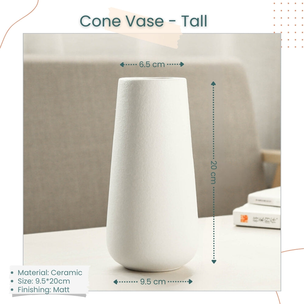 Minimalist Ceramic Vase for dried Pampas Grass