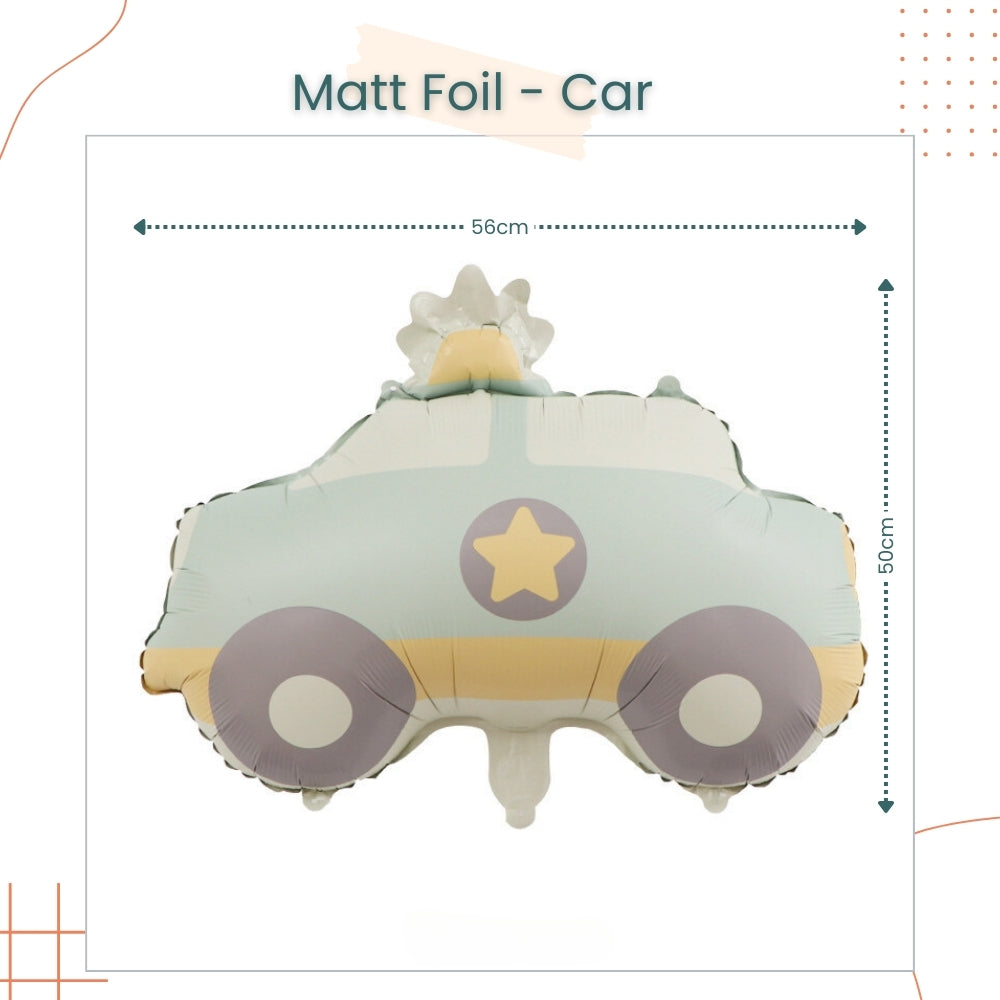 Premium Matt Finishing Airplane Car Rainbow Bear foil balloon for Birthday Decoration