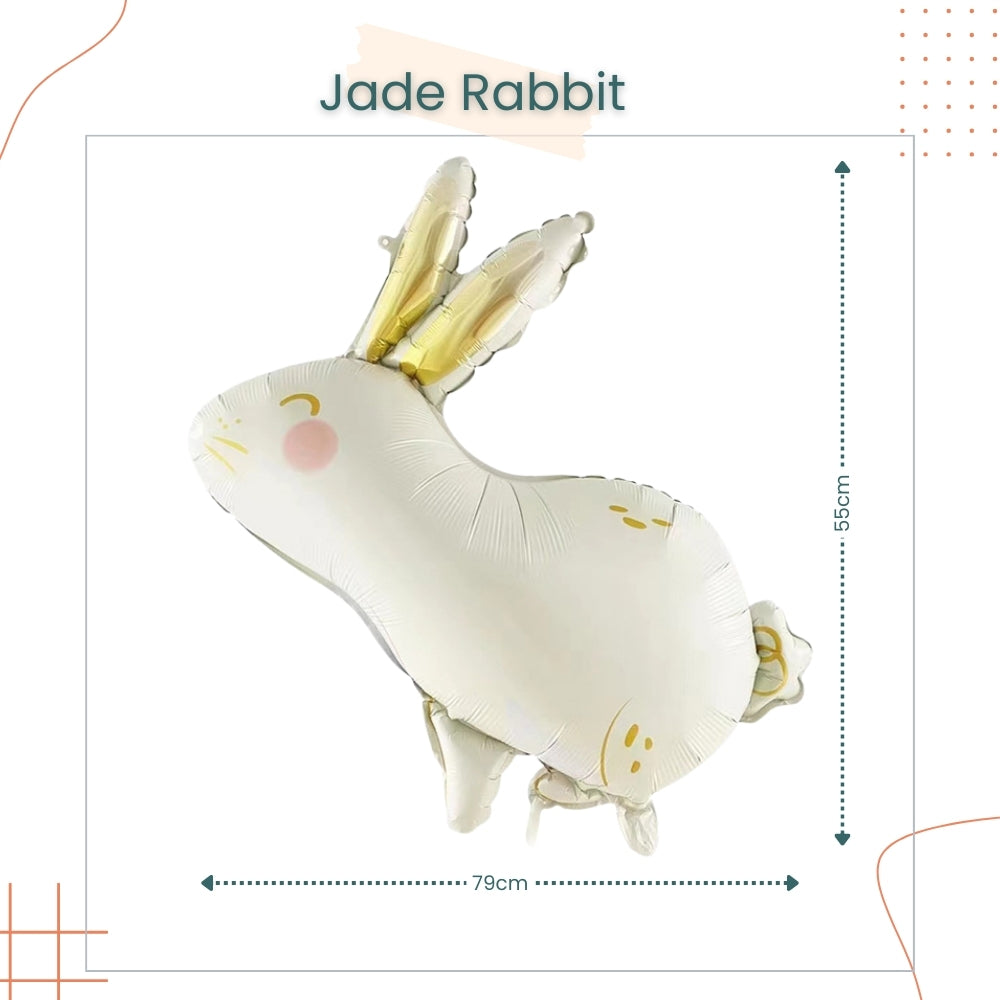 Premium Matt Finishing Goodnight moon Pink Mouse Rabbit Crane Foil balloon for birthday party decoration