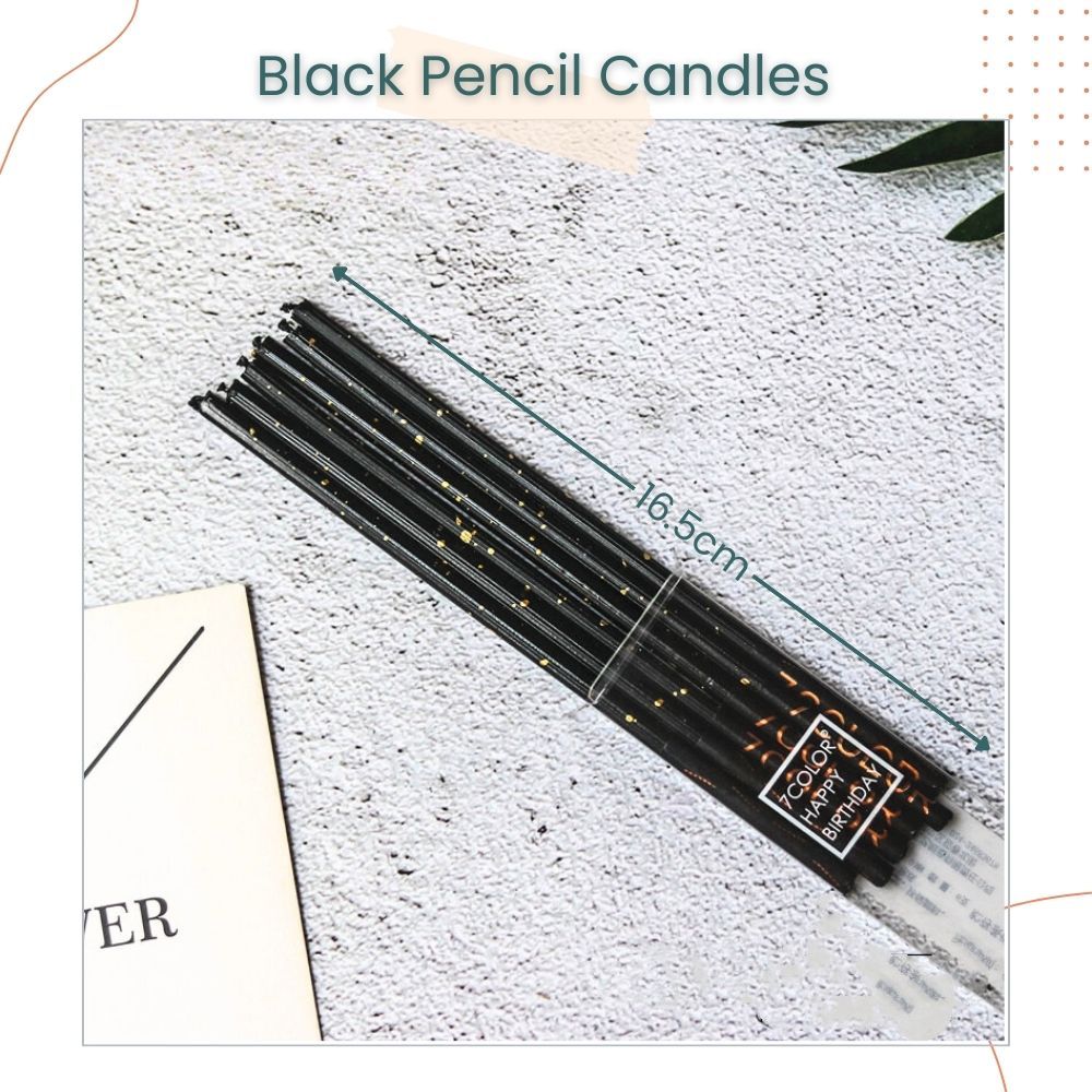 Simple Metal Long Pencil Birthday Cake Candles for Birthday Cake Decoration