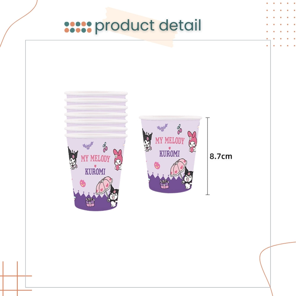 Kuromi disposable tableware for birthday party cake stand