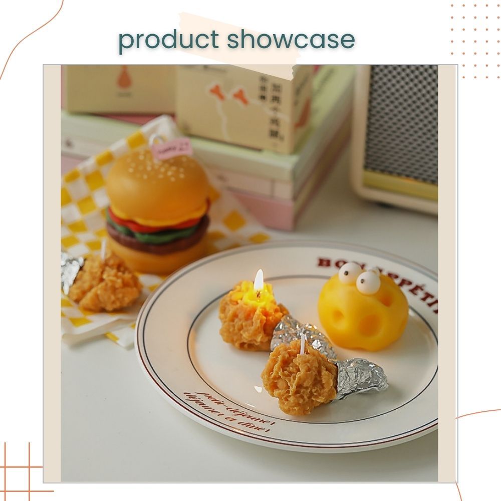 Simulated Butter Beer Fried Chicken Scented Candle for Birthday Gift