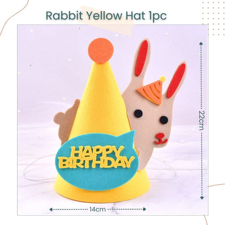 New Colorful Cartoons Korean Style Felt Party Hats for Birthday Decoration Acceserios