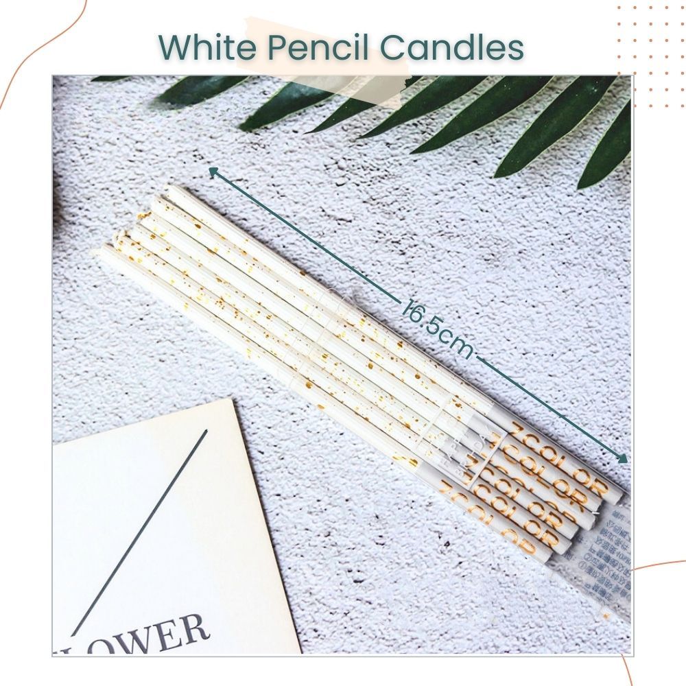 Simple Metal Long Pencil Birthday Cake Candles for Birthday Cake Decoration