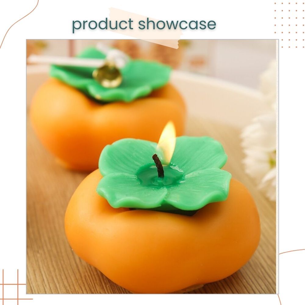 Orange Scented Candle Creative Ornaments for Living Home Birthday Gift