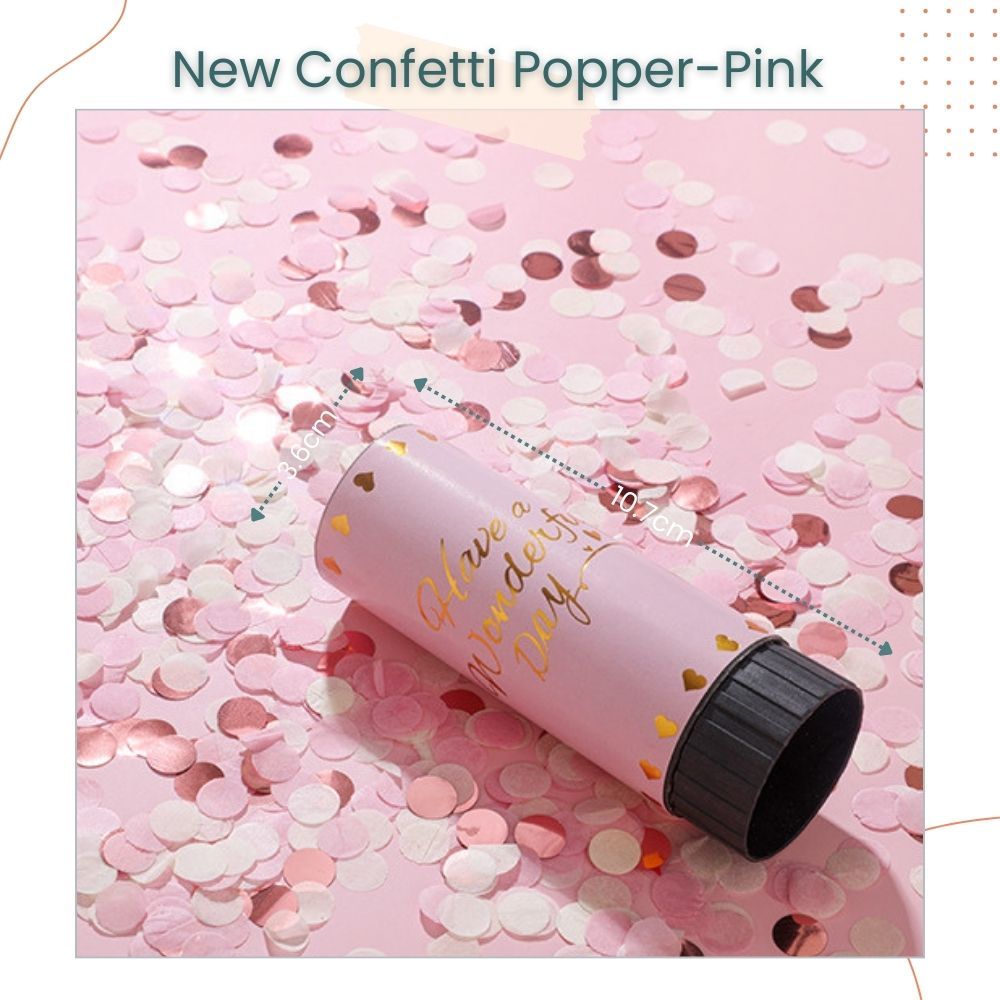 New Colorful Confetti Popper for Birthday Anniversary Gender Reveal Parties