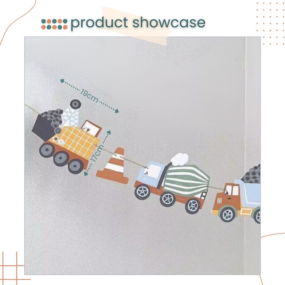 Car Theme HBD Banner for Birthday Parties Decoration