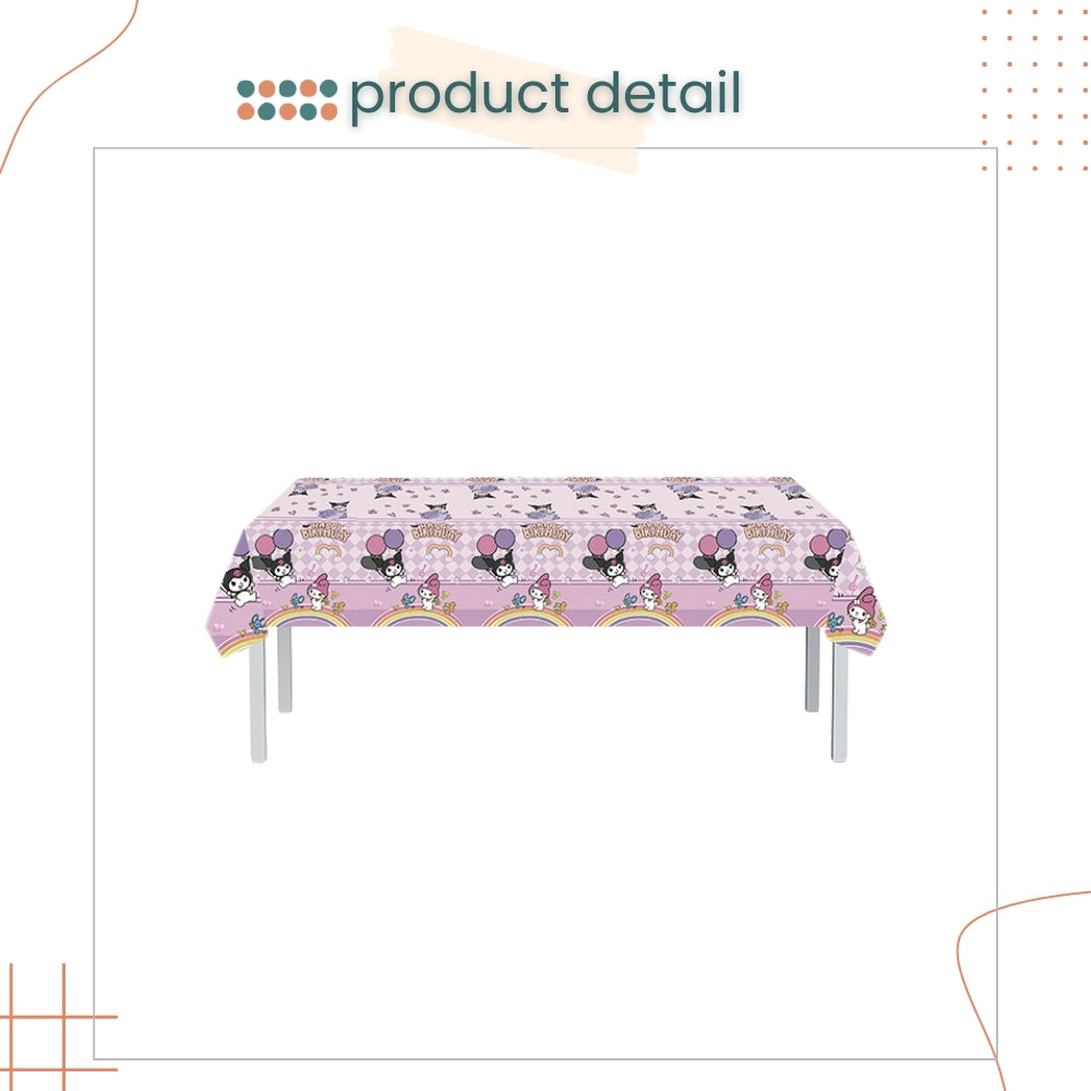 Kuromi disposable tableware for birthday party cake stand