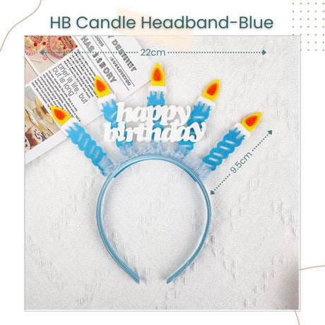 New Colorful HBD Candle Headband for Birthday Event Party Accessories Decoration