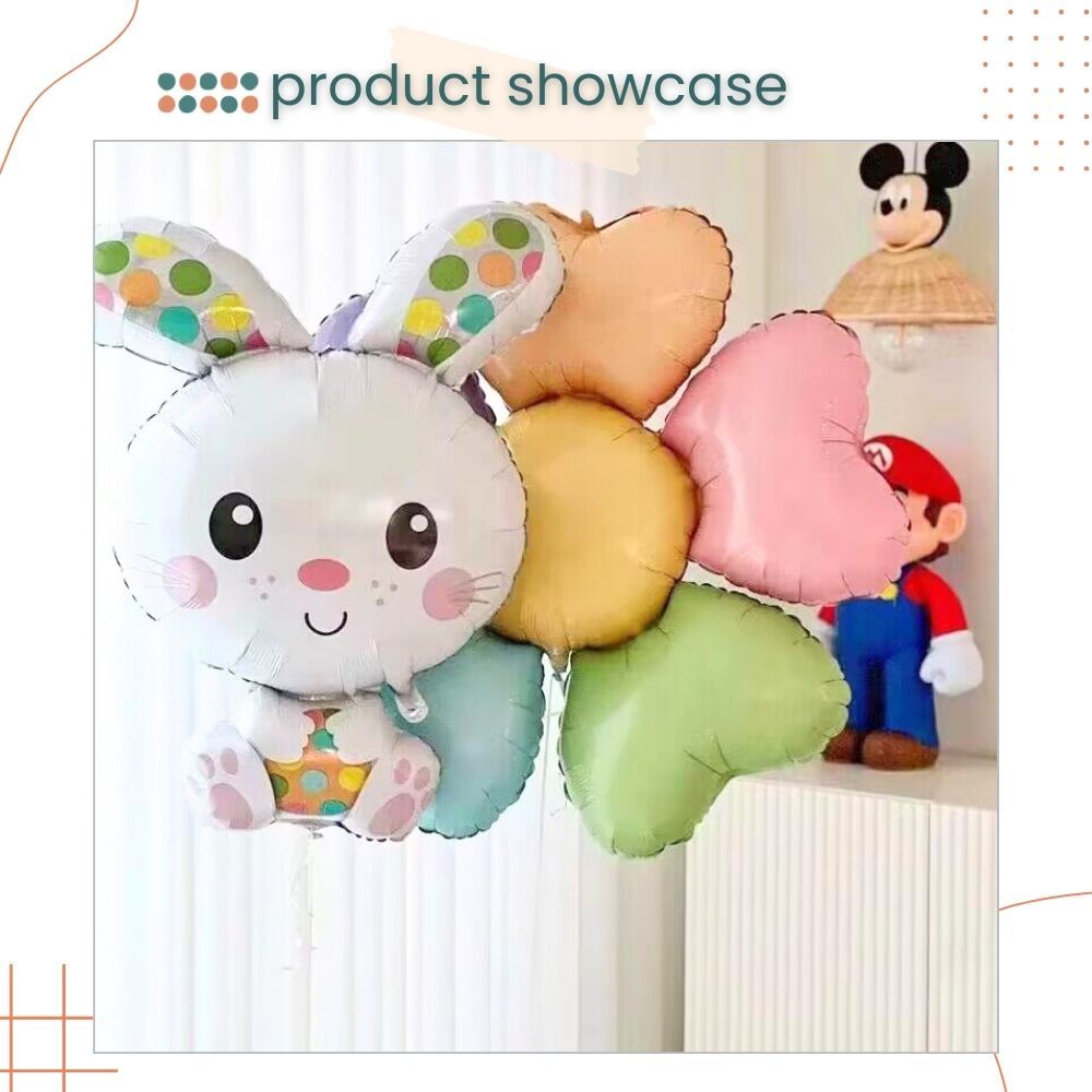 Happy Easter Foil Balloon for Easter Day Decoration Events Parties