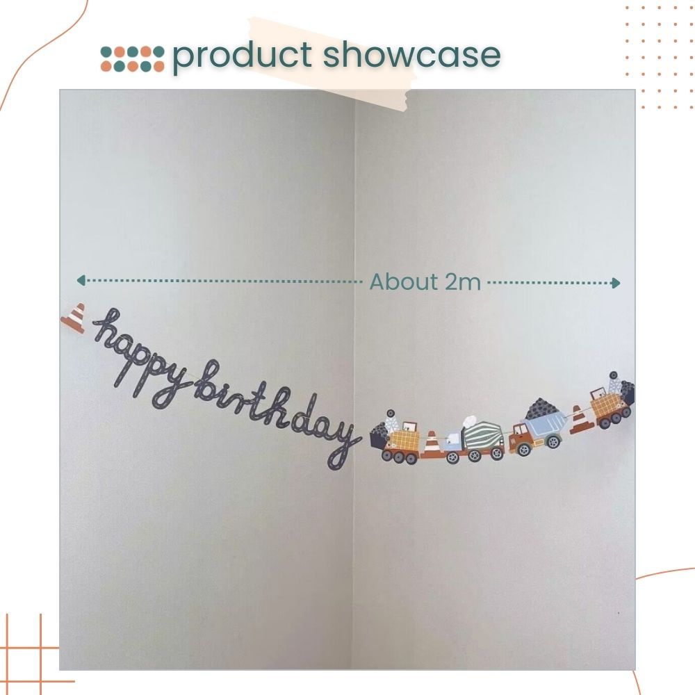 Car Theme HBD Banner for Birthday Parties Decoration