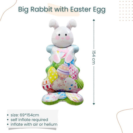 Happy Easter Foil Balloon for Easter Day Decoration Events Parties